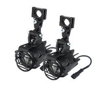 ADMZQGSUJ 2Pcs LED Auxiliary Spot Driving Light And 2Psc Protective Guard And 1Psc Switch Wiring Compatible With Motorcycle R1200GS F800GS 40W Fog(Light Cover)