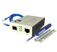 ADnet Convertitore multimediale Ethernet UTP da 10 Gigabit da fibra a 10 G in rame Slot SFP+ 10 GB 10G BaseT a 10G BaseR Cavo Cat7 UTP da 1 m in set Convertitore a fibra ottica da 10 Gbps