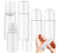 ADNEWX 5 Pezzi Deodorante Rollon Vuote, 3 50 ml Flaconi Deodorante Roll-On Ricaricabili Adatto e 90 100 ml Flacone roll-on monouso per Profumo di Protezione Solare Agli Oli Essenzi
