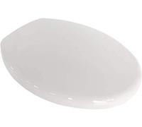 ADOB, Sedile copri WC "Firenze" con chiusura ammortizzata soft close, colore: Bianco