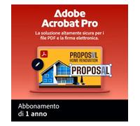 Adobe Acrobat Pro - 1 utente - 1 anno (Download)