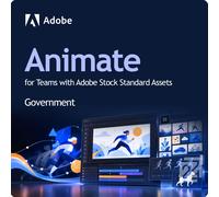 Adobe Animate for Teams with Adobe Stock Standard Assets GOV 10 - 49 User