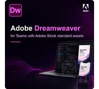 Adobe Dreamweaver for teams with Adobe Stock standard assets 50 - 99 Utente/i