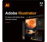 Adobe Illustrator for teams with Adobe Stock standard assets 100+ Utente/i