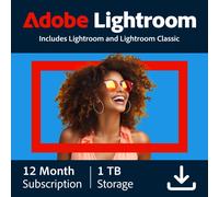 Adobe Lightroom CC - 1 TB di Spazio di Archiviazione Cloud 1 Utente - 1 Anno - (Windows/Mac) - NL/EN/FR/DE *DOWNLOAD*
