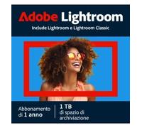 Adobe Lightroom CC | 1 utente | 1 anno | 1TB cloud storage