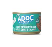 Adoc Gatti Completo e Bilanciato TONNETTO con PATATE DOLCI E SALMONE 24 X 155gr
