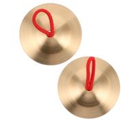 ADOCARN 1 paio Mini Cymbals Rame per Strumento Musicale per Percussioni per Danza e Sviluppo Musicale e Coordinazione Nelle Attività Educative