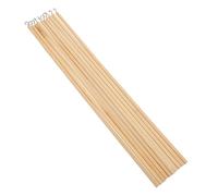ADOCARN 10 Pezzi Bastoncini Rotondi in Legno Beige per Burattini e Progetti Fai da Te, Robusti e Facili da Maneggiare per Creazione di Ombre Cinesi