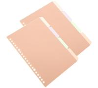 ADOCARN 10 Pezzi Divisori per Quaderni in Plastica Pp Design Creativo, Pagine Staccabili per Segnalazione e Consultazione, per Ricerche e Presentazioni