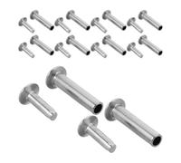ADOCARN 10 Pezzi Rivetti in Metallo per Manici di Spatola e Mestolo Argento Connessione Robusta e Manutenzione Facile per Progetti in Cucina ad Alte Temperature