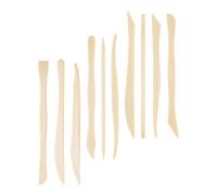 ADOCARN 10 Pezzi Strumenti per Modellare Argilla e Terracotta Utensili Doppi per Intaglio e Scultura con Bordi Lisci e Angoli Arrotondati Resistenti per DIY e Modellazione Clay Craft