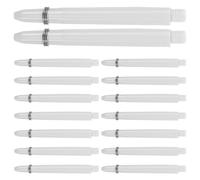 ADOCARN 100 Pezzi Steli per Freccette in Nylon Filettati Design Antiscivolo e Sicuro per Giochi di Freccette Casuali e Competizioni Precise Colore Bianco