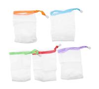 ADOCARN 10pezzi Sacchetto Per Sapone in Rete Pe e Sacchetti Schiumogeni Esfolianti Per Doccia Coulisse Per Effetto Detergente