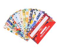 ADOCARN 12 Pezzi Buste Porta Soldi in Carta per Budget Design Multi-fori Leggere e Resistenti per Organizzazione Finanziaria e Raccoglitori di Bilancio