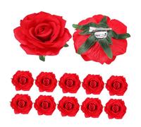ADOCARN 12 Pezzi Fermagli Per Accessori Per Rosso Grandi Mollette Per Da Donna Bigodini Spilla Nozze Molletta Margherita Gotico Fiori Per Panno Di Feltro