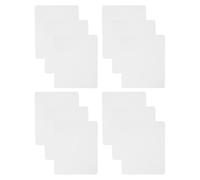 ADOCARN 12 Pezzi Tappetino per Mouse Bianco Rettangolare in Gomma Resistente All'usura, Portatile per Stampa a Trasferimento Termico, per Scrivania Ufficio e Studenti