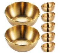 ADOCARN 12 piccole ciotole in acciaio inossidabile da 3,14 pollici, mini ciotole per preparazione, piatti per salsa di soia, tazze per salse, ramekin in metallo riutilizzabili per porzioni di spezie