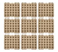 ADOCARN 15 Pezzi Vassoio Riutilizzabile Beige e a per Polpa Carta Uova in Biodegradabile di Infrangibile per 30 Esposizione e Conservazione