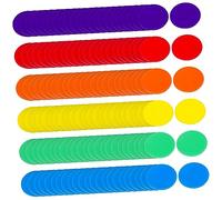 ADOCARN 180pezzi Fiches Per Giochi Da Tavolo Per Attività Educative Di Dischi in Acrilico Per Giochi Di Società e Apprendimento Della Matematica