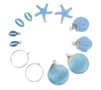 ADOCARN 1set Ciondoli Tema Marino Per Creazione Gioielli Di Accessori Per Orecchini e Collane Decorazioni Con Stelle e Conchiglie Materiale Leggero Per Fai Da Te Colori e Variabili