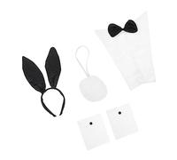 ADOCARN 1set Costume Da Coniglietta Set Completo Con Orecchie Coda e Accessori Cosplay Per Feste Di Halloween e Costumi Tema Per Donna e Ragazze
