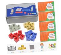 ADOCARN 1set Interattivo Ortografia e Carte Flash Educativo Parole Per Sviluppare Competenze Linguistiche Nei Giocattoli Per Apprendimento Alfabeto e Parole Inglese