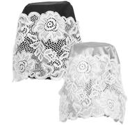 ADOCARN 2 cuffie da nuoto da donna in pizzo: cuffie da nuoto vintage con fiori e petali in stile retrò per feste in piscina e accessori quotidiani