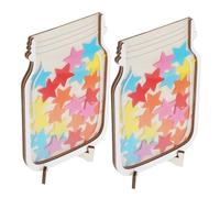 ADOCARN 2 Impostati Barattoli Ricompensa Magnetici con Stelle Colorate per Gestione Comportamentale Casa Strumento Interattivo per Motivare e Promuovere Autodisciplina Design Compatto