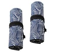 ADOCARN 2 Pezzi Borsa Portapenne Arrotolabile Tela per Colorate e Strumenti da Design Stampa Capacità Ampia e Spazi per Scuola e Ufficio