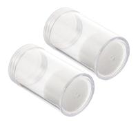 ADOCARN 2 Pezzi Contenitori Monete in Plastica Resistenti all'Usura, Custodia Protettiva Trasparente Coperchio per Raccolta e Conservazione di Monetine