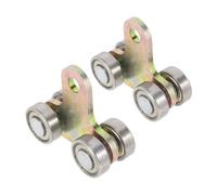 ADOCARN 2 Pezzi Rullo per Porta Scorrevole in Acciaio Inox Installazione Facile e Antipolvere, per Strutture Agricole e Armadi, Ruota per Carrello Resistente e Silenziosa