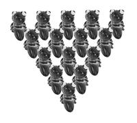 ADOCARN 20 Pezzi Piccoli Ornamenti Di Formiche Mini Ornamenti in Resina Figurine Animali Figurine in Miniatura Per L'artigianato Accessori Da Giardino Mini Decorazioni Nero Resina