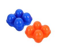 ADOCARN 2pezzi Contenitore Per Uova Plastica Organizzatore e Antiurto Per Frigorifero e Campeggio Portauova Con Coperchio e Scomparti Per Conservazione Uova e Piccole Cose