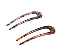 ADOCARN 2pezzi Forcine Per Capelli Forma Di u in Acetato Colori Misti Accessori Utili Per Acconciature Eleganti Da Sposa e Uso Quotidiano Design Resistente e Brillante Per Donne e Ragazze