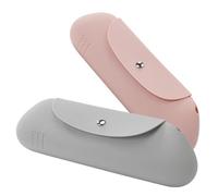 ADOCARN 2pezzi Pochette Silicone Per Trucco Organizer Compatto e Leggero Per Viaggi e Uso Quotidiano Chiusura Magnetica e Facile Da Pulire Per Spugnette e Accessori Make up