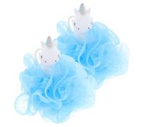 ADOCARN 2pezzi Spugna Da Bagno Unicorno Per Ragazzo Ragazza Esfoliante Rete Per Pulizia Profonda Materiale Morbido e Della Per Bagnetto Divertente e Schiumoso