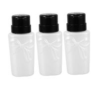 ADOCARN 3 Pezzi Vuoto in Plastica Con Pompa e Serratura Per Solvente, Design a Nastro, Ricaricabile Per Liquidi, Erogazione Precisa, Materiale Durevole