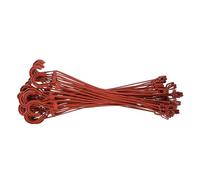 ADOCARN 30 Pezzi Ganci per Vasi Sospesi in Plastica Rossi per Piante Piccole e Cesti di Fiori, Salvaspazio e Compatti, per Decorare e Valorizzare gli Spazi Abitativi