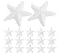 ADOCARN 30 Pezzi Stelle di Schiuma Bianca 3D Pentagramma Versatili e Facili da Posizionare Decorazioni per Feste a Tema e Addobbi Natalizi Unici