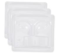 ADOCARN 3pezzi Trays Per Pratica Ciglia Modelli Facciali Per Grafting e Creazione Di Bellezza Strumenti Professionali Per Estensione Ciglia e Pratiche Estetiche