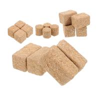 ADOCARN 4 Set Mula Di Fieno in Miniatura Paglia Per L'artigianato Giocattoli in Miniatura Mini Arredamento Pagliaio Balle Di Fieno Per La Decorazione Mini Fieno Marrone Chiaro Di Legno