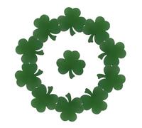 ADOCARN 40 Pezzi Cartoncini Shamrock Scuro per Lavagna Scuola Decorazioni Festa San Patrizio Biglietti Scritti Mano per Educativo