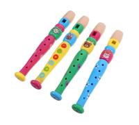 ADOCARN 4pezzi Flauto Per Strumento Musicale Sicuro e Leggero Adatto Per Scuole e Lezioni Migliora La Coordinazione Mano-occhio e La Musicale Colori