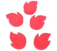 ADOCARN 5 Pezzi Decorazione Antenna Auto Fiamma in Eva Rossa senza Interferenze Segnale Montaggio Rapido per Personalizzazione Esterna Veicoli Camion e Moto