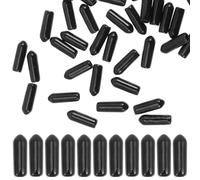 ADOCARN 500 Pezzi Ganci Fermagancio in Plastica Nera per Pannelli Forati, Protezione Antiscivolo e Anti-caduta, Accessori Garage Adatti a Ganci da 1/4 Pollice