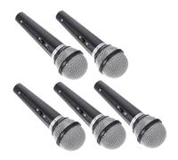 ADOCARN 5pezzi Microfono Giocattolo Realistico Per Simulazione e Spettacolo Prop Per Canto e Performance Per Feste Di Compleanno e Giochi Di Ruolo Stimola La Creatività e La Fiducia Nei