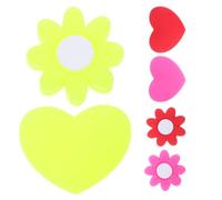 ADOCARN 6 Pezzi Ammortizzatore e Durata in Silicone per Racchetta da Tennis a Forma di Fiore e Cuore, Assorbimento degli Urti Design Unico per Competizioni