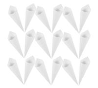 ADOCARN 60 Coni di Carta Kraft Bianco per Confetti Matrimonio e Petali, Ampio Spazio per Dolci e Decorazioni, Eleganti e Classici per Feste e Cerimonie
