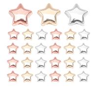 ADOCARN 600 pezzi di perline distanziatrici a forma di stella, perline distanziatrici natalizie, ciondoli per collane di plastica per ornamenti natalizi, forniture per la creazione di gioielli,